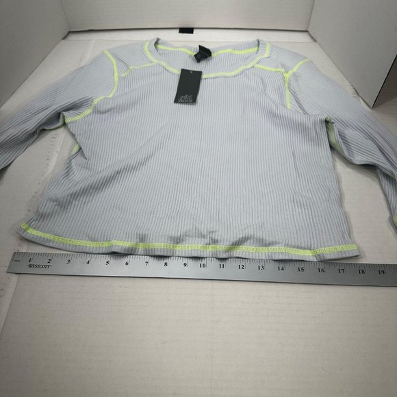 Lot of 2 Wild Fable Women's Size XXL Long Sleeve Tee Shirts Light Blue Peach - Picture 10 of 16